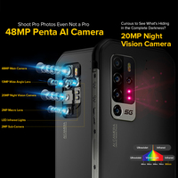 Ulefone Armor 11 5G wytrzymały telefon komórkowy Android 10 8GB + 256GB wodoodporny smartfon 48MP NFC telefon komórkowy bezprzewodowe ładowanie 3